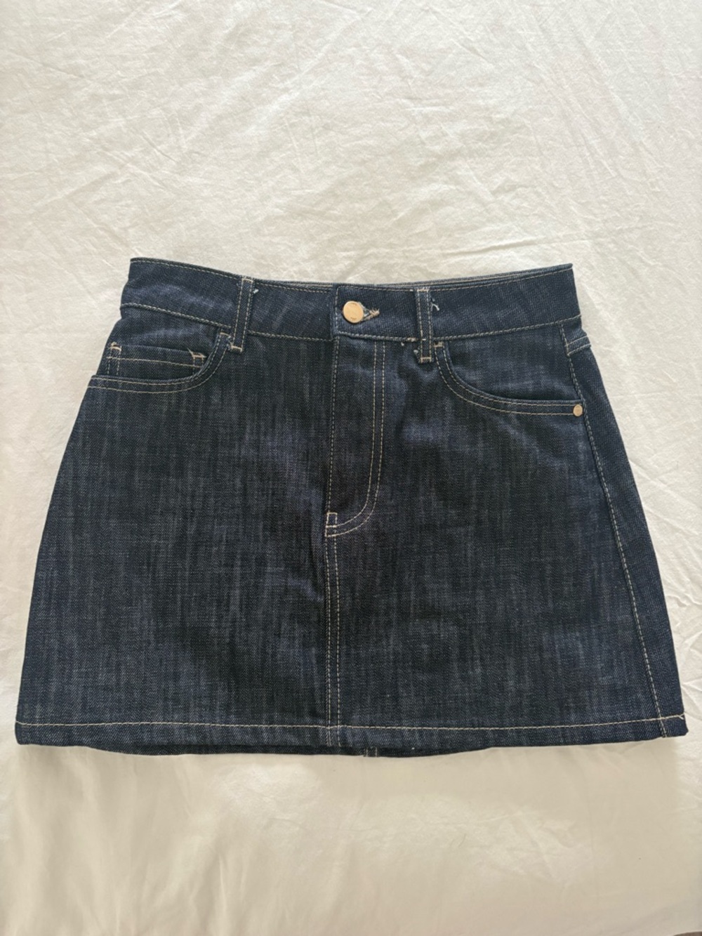 Zara dark denim skirt